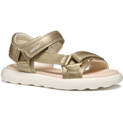 Geox J SANDAL PUFFYPOP GI, Sandalia Niñas, Lt Gold, Geox J SANDAL PUFFYPOP GI, Sandalia Niñas, Lt Gold,