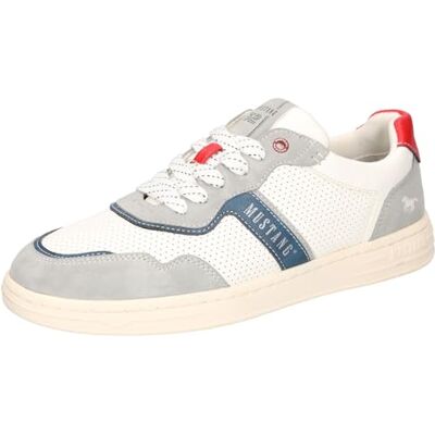 MUSTANG Mens 4204-306 Zapatillas de Deporte, Color Gris/Blanco, Talla 44 EU, Gris, Blanco, 44 EU MUSTANG Mens 4204-306 Zapatillas de Deporte, Color Gris/Blanco, Talla 44 EU, Gris, Blanco, 44 EU