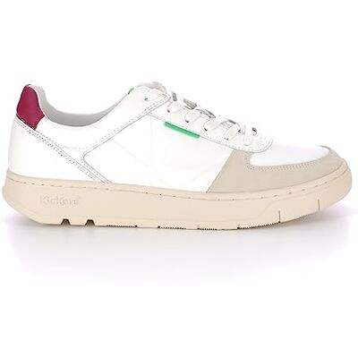 Kickers Allow, Zapatillas Bajas Mixtas, Blanco Burdeos, 43 EU Kickers Allow, Zapatillas Bajas Mixtas, Blanco Burdeos, 43 EU