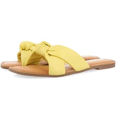 GIOSEPPO Sandalias Amarillas Tipo Pala para Mujer ESTIL GIOSEPPO Sandalias Amarillas Tipo Pala para Mujer ESTIL