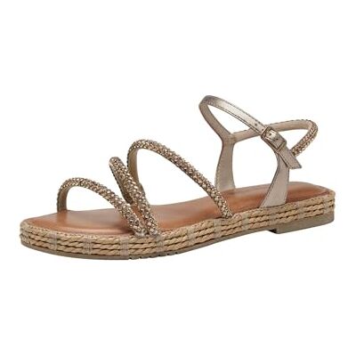 Tamaris Damen , Sandalias Planas Mujer, Bronce, 39 EU Tamaris Damen , Sandalias Planas Mujer, Bronce, 39 EU