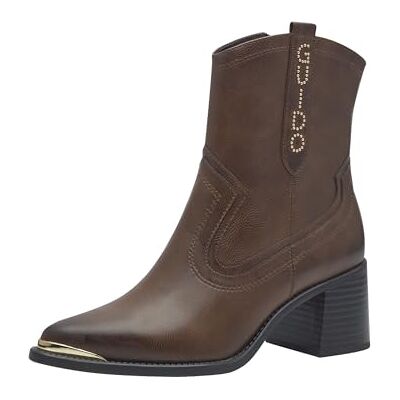 MARCO TOZZI by Guido Maria Kretschmer Botines de tacón para mujer, estilo vaquero puntiagudo, marrón, 38 EU MARCO TOZZI by Guido Maria Kretschmer Botines de tacón para mujer, estilo vaquero puntiagudo, marrón, 38 EU