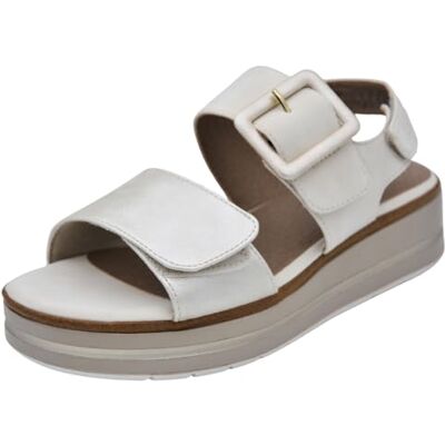 Jana Sandalia Plana Vegana para Mujer, Beige/Oro, 39 EU, Beige Dorado., 39 EU Jana Sandalia Plana Vegana para Mujer, Beige/Oro, 39 EU, Beige Dorado., 39 EU