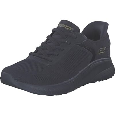 Skechers Mujer Bobs Squad Chaos Current Muse Slip-In ENTRENADOR, Dark Navy Textile, 35.5 EU Skechers Mujer Bobs Squad Chaos Current Muse Slip-In ENTRENADOR, Dark Navy Textile, 35.5 EU