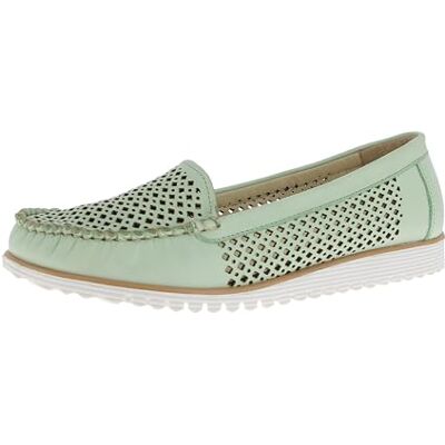 Andrea Conti , Mocasín Mujer, Verde Pastel, 40 EU Andrea Conti , Mocasín Mujer, Verde Pastel, 40 EU