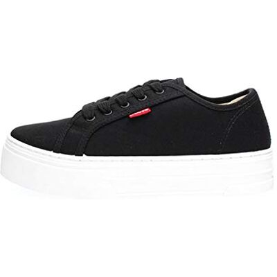 Levi's Tijuana, Sneakers Mujer, Negro Regular Black, 36 EU Levi's Tijuana, Sneakers Mujer, Negro Regular Black, 36 EU