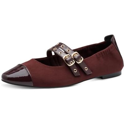 MARCO TOZZI Ballerinas , Zapatos Tipo Ballet Mujer, Peine Burdeos, 40 EU MARCO TOZZI Ballerinas , Zapatos Tipo Ballet Mujer, Peine Burdeos, 40 EU