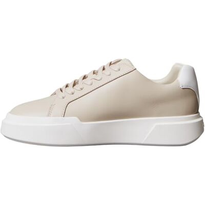 Calvin Suela Gruesa con Cordones LTH YW0YW01947 Low Top para Mujer, Beige (Beige Piedra/Blanco Brillante), Talla 6, Beige Stony Beige Blanco Brillante, 39 EU Calvin Suela Gruesa con Cordones LTH YW0YW01947 Low Top para Mujer, Beige (Beige Piedra/Blanco Brillante), Talla 6, Beige Stony Beige Blanco Brillante, 39 EU