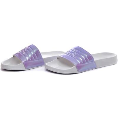 Kappa Chanclas unisex blancas Seal, Talla 36 Kappa Chanclas unisex blancas Seal, Talla 36