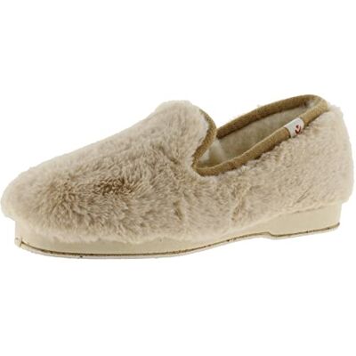 victoria Wamba By Cómodo Pelo Soft, Zapatillas para Mujer, Beige, 41 EU victoria Wamba By Cómodo Pelo Soft, Zapatillas para Mujer, Beige, 41 EU