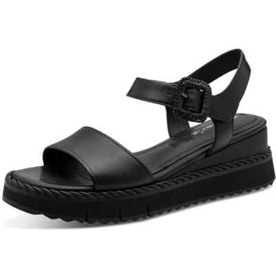 Tamaris Sandalias de cuña para mujer , color negro, talla 42 EU Tamaris Sandalias de cuña para mujer , color negro, talla 42 EU