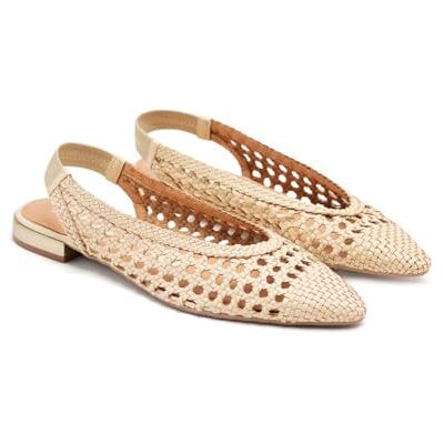 GIOSEPPO Bailarinas Trenzadas de Piel en Color Off-White para Mujer Guatavita GIOSEPPO Bailarinas Trenzadas de Piel en Color Off-White para Mujer Guatavita