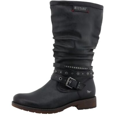 MUSTANG , Botas de Moda Mujer, Azul Marino, 37 EU MUSTANG , Botas de Moda Mujer, Azul Marino, 37 EU