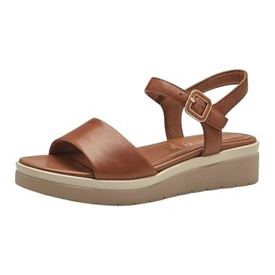 Tamaris Comfort 440 Nut Wedge Plateau Sandale Komfortable Mehrweite Alltagsschuh Festlich Elegant, Sandalias Planas Mujer, marrón, 39 EU Ancho Tamaris Comfort 440 Nut Wedge Plateau Sandale Komfortable Mehrweite Alltagsschuh Festlich Elegant, Sandalias Planas Mujer, marrón, 39 EU Ancho