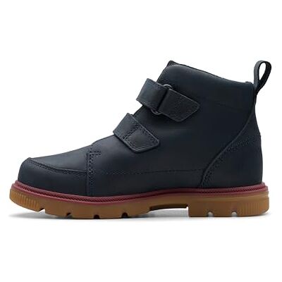 Clarks Lorcam Hi K, Botas de Moda Niños, Navy, 25.5 Clarks Lorcam Hi K, Botas de Moda Niños, Navy, 25.5