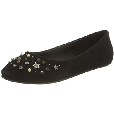 Buffalo Milan, Zapatos Tipo Ballet Mujer, Black, 36 EU Buffalo Milan, Zapatos Tipo Ballet Mujer, Black, 36 EU