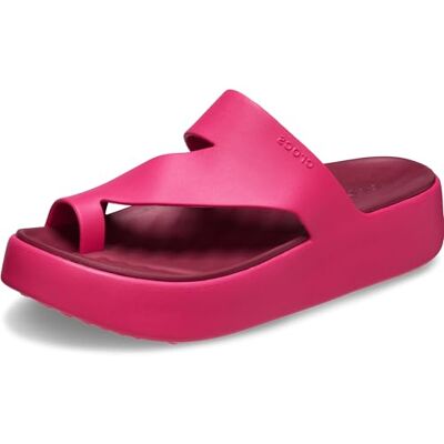 Crocs Mujer Getaway Platform Toe Loop Sandalia, Dragon Fruit, 34/35 EU Crocs Mujer Getaway Platform Toe Loop Sandalia, Dragon Fruit, 34/35 EU