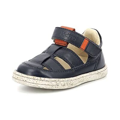 Kickers Tractus, Sandalia Unisex niños, Azul Marino y Rojo, 19 EU Kickers Tractus, Sandalia Unisex niños, Azul Marino y Rojo, 19 EU