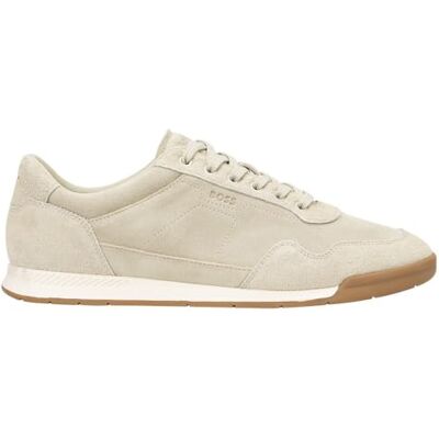Boss Nitan_Lowp_sdhsd 10274428 01 Entrenadores de Perfil bajo para Hombre, Beige Claro, 43 EU Boss Nitan_Lowp_sdhsd 10274428 01 Entrenadores de Perfil bajo para Hombre, Beige Claro, 43 EU