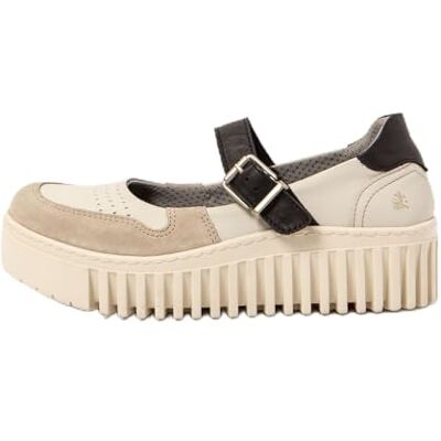 ART Brighton, Plataforma Mujer, Cream-Black, 39 EU ART Brighton, Plataforma Mujer, Cream-Black, 39 EU