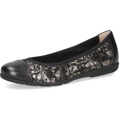 CAPRICE Damen , Zapatos Tipo Ballet Mujer, Black Gunmetal, 42 EU CAPRICE Damen , Zapatos Tipo Ballet Mujer, Black Gunmetal, 42 EU