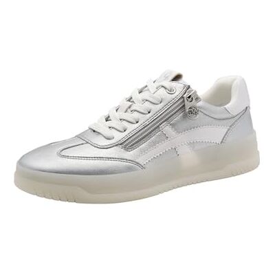 MARCO TOZZI Guido Maria KRETSCHMER by Zapatillas Deportivas para Mujer, Color Plateado, Talla 36 EU MARCO TOZZI Guido Maria KRETSCHMER by Zapatillas Deportivas para Mujer, Color Plateado, Talla 36 EU