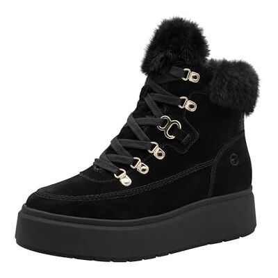 Tamaris WL Lace Boot Botas de nieve para mujer, color negro, talla 39 EU, Negro, 39 EU Tamaris WL Lace Boot Botas de nieve para mujer, color negro, talla 39 EU, Negro, 39 EU