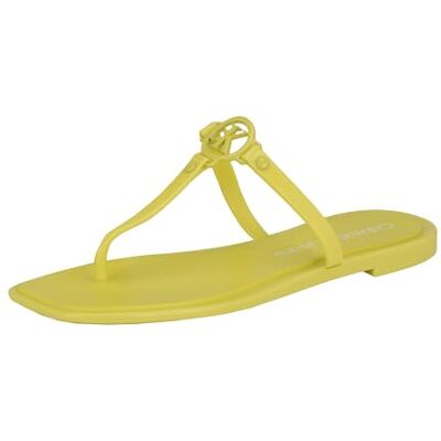 Calvin Sandalia Edhen para mujer, Amarillo 700, 38 EU Calvin Sandalia Edhen para mujer, Amarillo 700, 38 EU