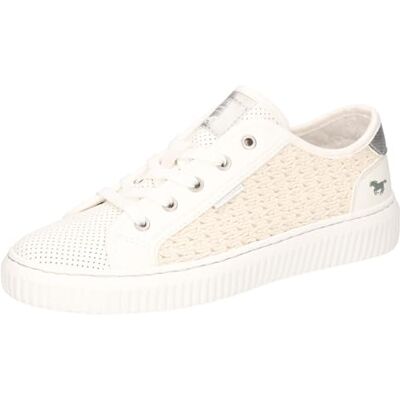 MUSTANG 1516-302, Zapatos con Cordones Mujer, Blanco, 39 EU MUSTANG 1516-302, Zapatos con Cordones Mujer, Blanco, 39 EU