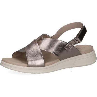 CAPRICE Sandalia Plana para Mujer , Color marrón metálico, Talla 42 EU CAPRICE Sandalia Plana para Mujer , Color marrón metálico, Talla 42 EU