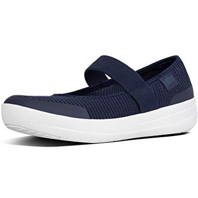 Fitflop Uberknit Mary Janes Zapatos Planos para Mujer, Color Azul Real, 36 EU Fitflop Uberknit Mary Janes Zapatos Planos para Mujer, Color Azul Real, 36 EU