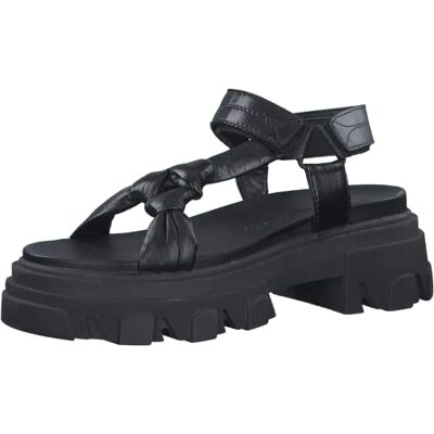 MARCO TOZZI , Sandalia para Mujer, Negro (Black), 37 EU MARCO TOZZI , Sandalia para Mujer, Negro (Black), 37 EU