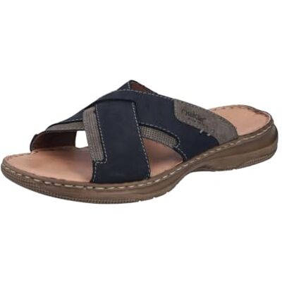 Rieker Hombre 21493 Mulas, Azul, 42 EU Rieker Hombre 21493 Mulas, Azul, 42 EU