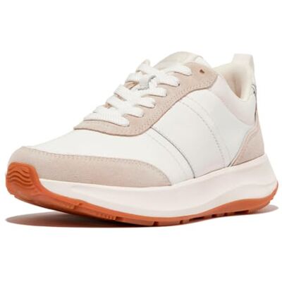 Fitflop F-Mode Flow Tenis Planos de Tela/Gamuza/Cuero para Mujer, Urban White Mix, 38.5 EU Fitflop F-Mode Flow Tenis Planos de Tela/Gamuza/Cuero para Mujer, Urban White Mix, 38.5 EU