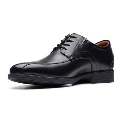 Clarks Hombre Whiddon Pace Oxford, Negro (Black Leather), 43 EU Clarks Hombre Whiddon Pace Oxford, Negro (Black Leather), 43 EU