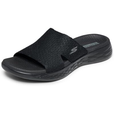 Skechers ON-THE-GO 600 ADORE, Mula para Mujer, Black Textile, 39 EU Skechers ON-THE-GO 600 ADORE, Mula para Mujer, Black Textile, 39 EU