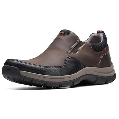 Clarks Walpath Step Mocasines para Hombre, Marrón Oscuro, 42.5 EU Clarks Walpath Step Mocasines para Hombre, Marrón Oscuro, 42.5 EU