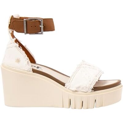 ART Catania, Sandalias con cuña Mujer, White-Cuero, 42 EU ART Catania, Sandalias con cuña Mujer, White-Cuero, 42 EU