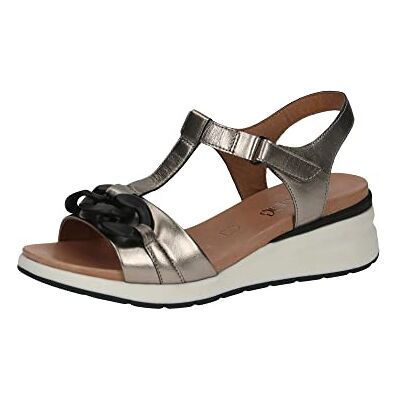 CAPRICE , Sandalia Plana Mujer, Perla Plateada, 41 EU CAPRICE , Sandalia Plana Mujer, Perla Plateada, 41 EU
