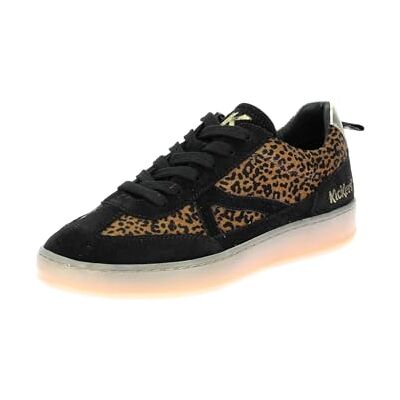 Kickers Kick Justway, Zapatillas Mujer, Negro Camel Leopard, 39 EU Kickers Kick Justway, Zapatillas Mujer, Negro Camel Leopard, 39 EU