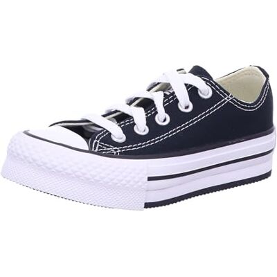 Converse Chuck Taylor All Star EVA Lift Canvas Platform Sneaker Unisex Black/White/Black 30 Converse Chuck Taylor All Star EVA Lift Canvas Platform Sneaker Unisex Black/White/Black 30