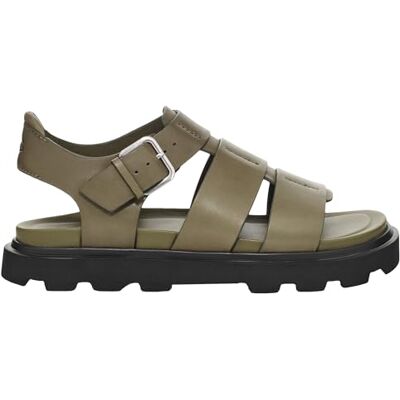 UGG Sandalias Capitelle StrapSlide para mujer, Oliva quemada, 42 EU UGG Sandalias Capitelle StrapSlide para mujer, Oliva quemada, 42 EU