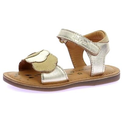 Kickers Dyastar, Sandalia Niñas, Oro Claro, 20 EU Kickers Dyastar, Sandalia Niñas, Oro Claro, 20 EU