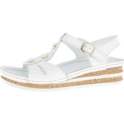 Andrea Conti Sandalia para mujer, color blanco, talla 37 EU, Blanco, 37 EU Andrea Conti Sandalia para mujer, color blanco, talla 37 EU, Blanco, 37 EU