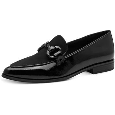 MARCO TOZZI Slipper , Mocasín Mujer, Black Pat Comb, 36 EU MARCO TOZZI Slipper , Mocasín Mujer, Black Pat Comb, 36 EU