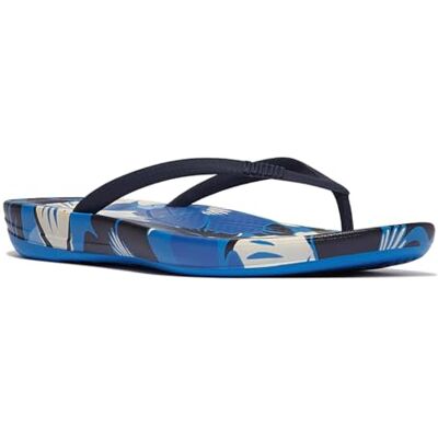Fitflop Iqushion Flowerz Chanclas ergonómicas para mujer, Blue, 36 EU Fitflop Iqushion Flowerz Chanclas ergonómicas para mujer, Blue, 36 EU