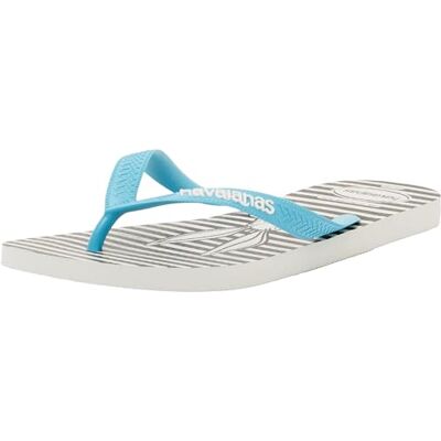 Havaianas Top Warner Logomania Blanco/Azul, 8.5/9 Havaianas Top Warner Logomania Blanco/Azul, 8.5/9