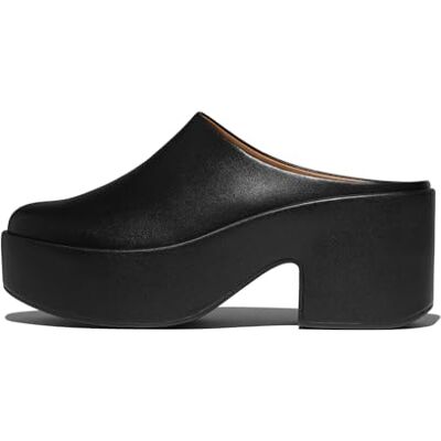 Fitflop Zapatos de tacón de Cuero Platfforms para Mujer, Todo Negro., 36 EU Fitflop Zapatos de tacón de Cuero Platfforms para Mujer, Todo Negro., 36 EU