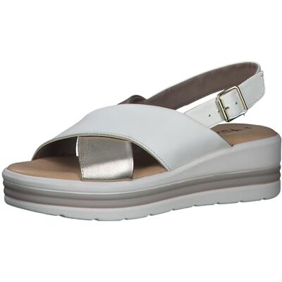Tamaris Mujer , Sandalias con cuña, Lt Gold Comb, 41 EU Tamaris Mujer , Sandalias con cuña, Lt Gold Comb, 41 EU