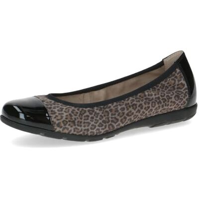 CAPRICE Mujer Bailarinas, Black Leo Comb, 38 EU CAPRICE Mujer Bailarinas, Black Leo Comb, 38 EU